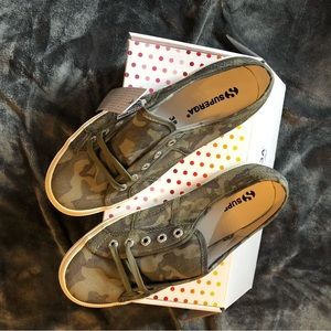 Superga camo sneakers-new in box